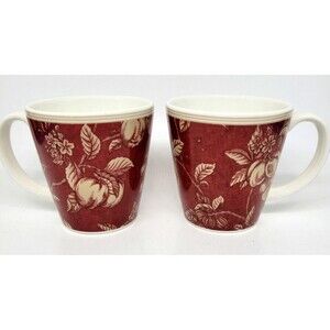 Waverly Garden Room Fruit Toile Mugs Bundle of 2